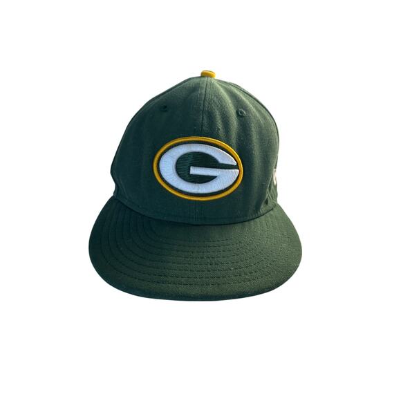 Green Bay Packers New Era 59FIFTY Fitted Hat Size 7 1/8 NFL - Picture 1 of 5